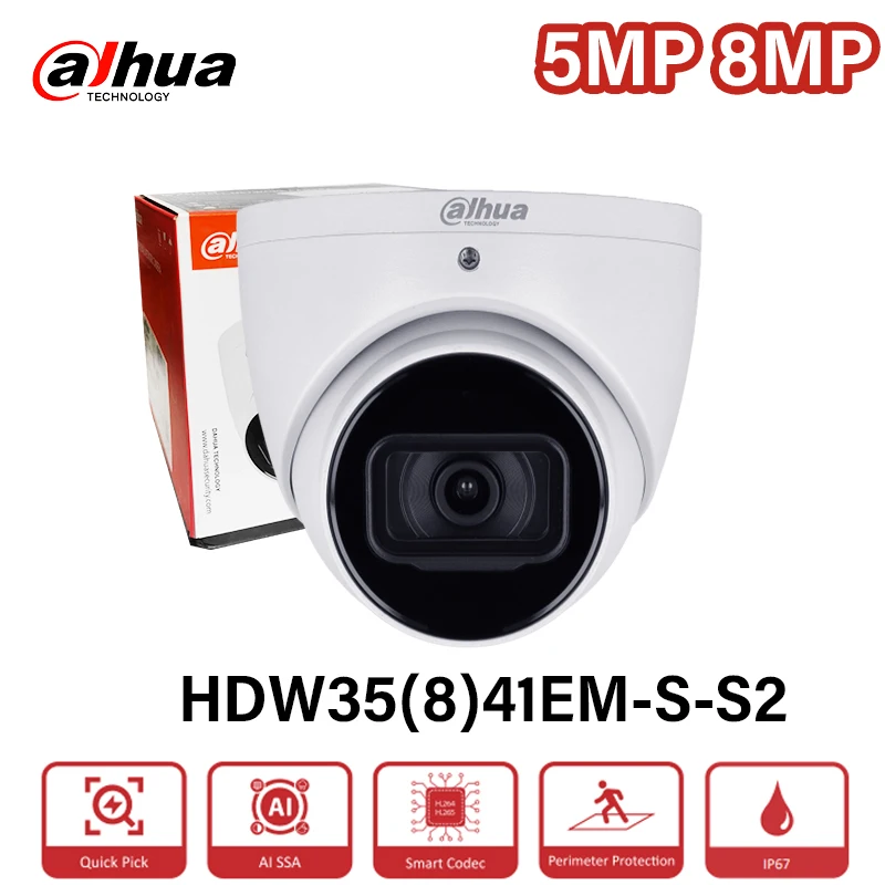 Dahua SMD 4.0 AI SSA 5MP 8MP Сетевая IP-камера Quick Pick Smart Search Веб-камера безопасности WizSense с микрофоном H.265+ HDW3841EM-S-S2
Dahua SMD 4.0 AI SSA 5MP 8MP Сетевая IP-камера Quick Pick Smart Search Веб-камера безопасности WizSense с микрофоном H.265+ HDW3841EM-S-S2
