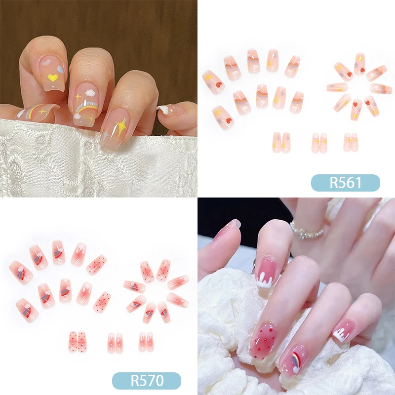 2Boxes/lot(48pcs) Cute with Design Fake Nails Art Kit Full Cover Press on False Nails Tips Nail Supplies for Professionals
2Boxes/lot(48pcs) Cute with Design Fake Nails Art Kit Full Cover Press on False Nails Tips Nail Supplies for Professionals