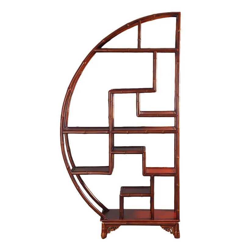Chinese classical red bamboo tea ceremony utensils display storage bogu shelf shelf bookshelf tea room living room screen
Chinese classical red bamboo tea ceremony utensils display storage bogu shelf shelf bookshelf tea room living room screen