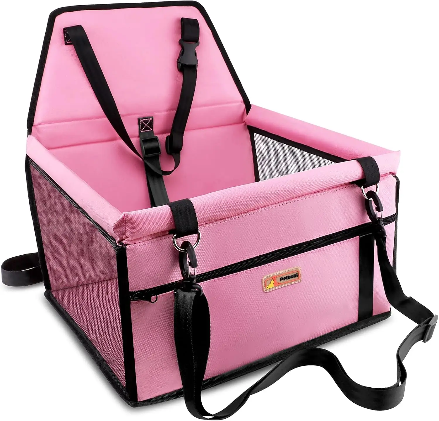 Reinforced Portable Pet Booster Seat Breathable Carrier with Seatbelt Clip Leash and PVC Tube for Travel Safety
Reinforced Portable Pet Booster Seat Breathable Carrier with Seatbelt Clip Leash and PVC Tube for Travel Safety
