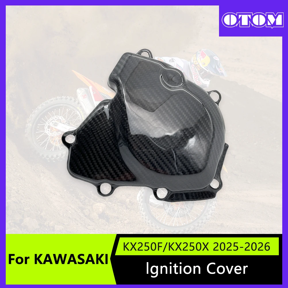 OTOM Motorcycle Carbon Fiber Ignition Cover Engine Guard For KAWASAKI KX250F KX250X 2025-2026 Off-road Stator Cover
OTOM Motorcycle Carbon Fiber Ignition Cover Engine Guard For KAWASAKI KX250F KX250X 2025-2026 Off-road Stator Cover