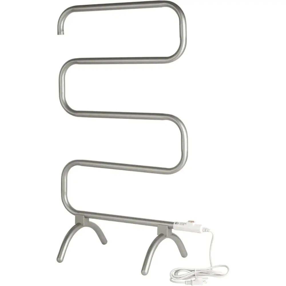 37.5-Inch Nickel Towel Warmer Rack - Freestanding or Wall-Mounted for Drying Towels and Garments
37.5-Inch Nickel Towel Warmer Rack - Freestanding or Wall-Mounted for Drying Towels and Garments