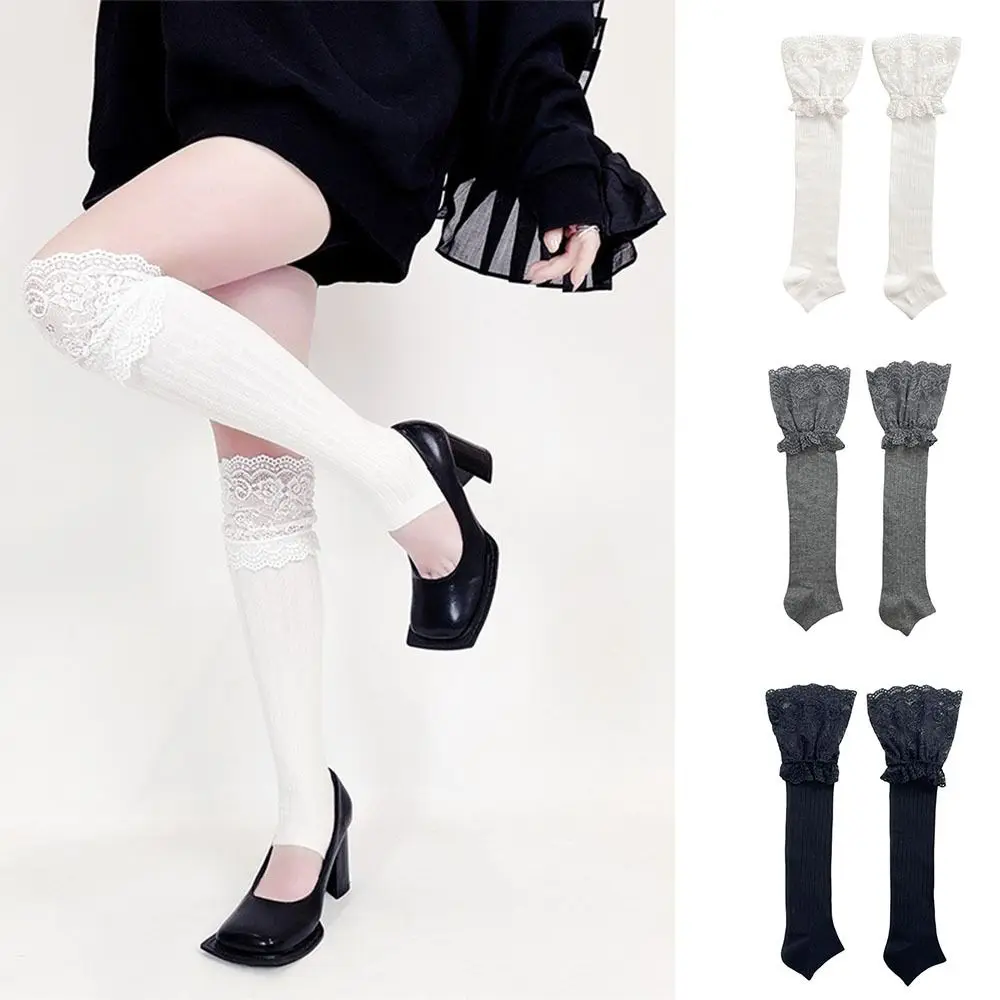Fashion Cotton Over Knee Stockings Japanese Style Breathable Lace Boot Thigh Sock Lolita Solid Color JK Calf Socks Women
Fashion Cotton Over Knee Stockings Japanese Style Breathable Lace Boot Thigh Sock Lolita Solid Color JK Calf Socks Women