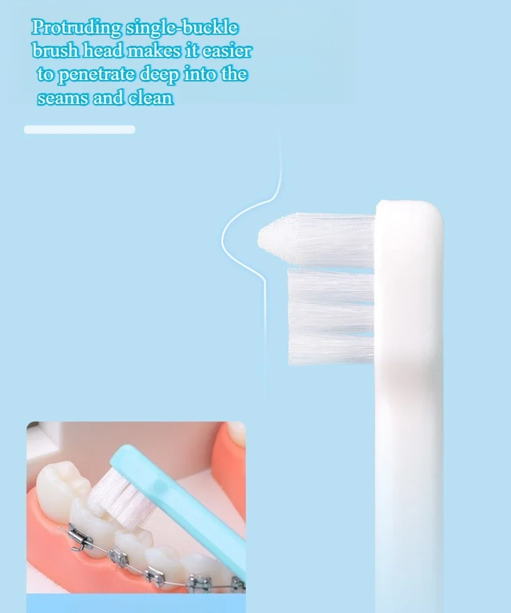 20Pcs Orthodontic Toothbrush Small Head End Tuft Toothbrush Tiny Compact Interspace Brush Interdental Tooth Brush Oral Care
20Pcs Orthodontic Toothbrush Small Head End Tuft Toothbrush Tiny Compact Interspace Brush Interdental Tooth Brush Oral Care