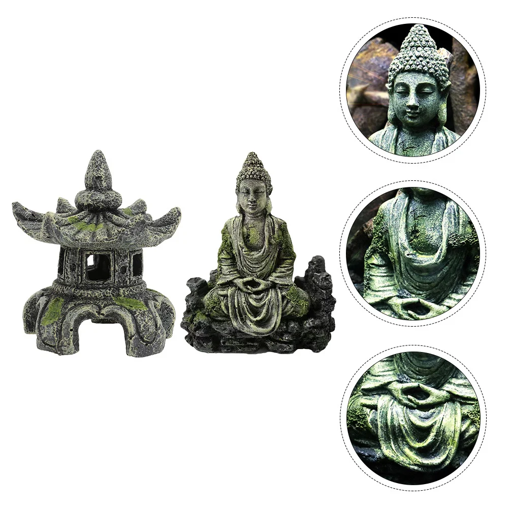 2 Pcs Aquatic Decor Fish Tanks Buddha Statue Aquarium Ornaments Decorations for Betta Statues Art
2 Pcs Aquatic Decor Fish Tanks Buddha Statue Aquarium Ornaments Decorations for Betta Statues Art