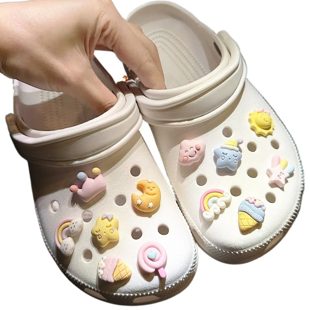 12PCS Shoe Charm for Crocs DIY 3D Lovely Sleeping Stars Resin Shoe Decoration Buckle for Croc Charms Hole Shoes Accessories
12PCS Shoe Charm for Crocs DIY 3D Lovely Sleeping Stars Resin Shoe Decoration Buckle for Croc Charms Hole Shoes Accessories