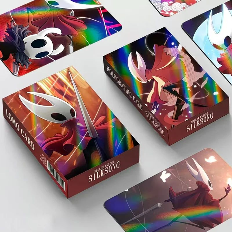 Laser Cut Double-Sided Self-Print Action Adventure Game Cards Hollow Knight Silk Song Flash Cards LOMO Small Collectible Cards
Laser Cut Double-Sided Self-Print Action Adventure Game Cards Hollow Knight Silk Song Flash Cards LOMO Small Collectible Cards