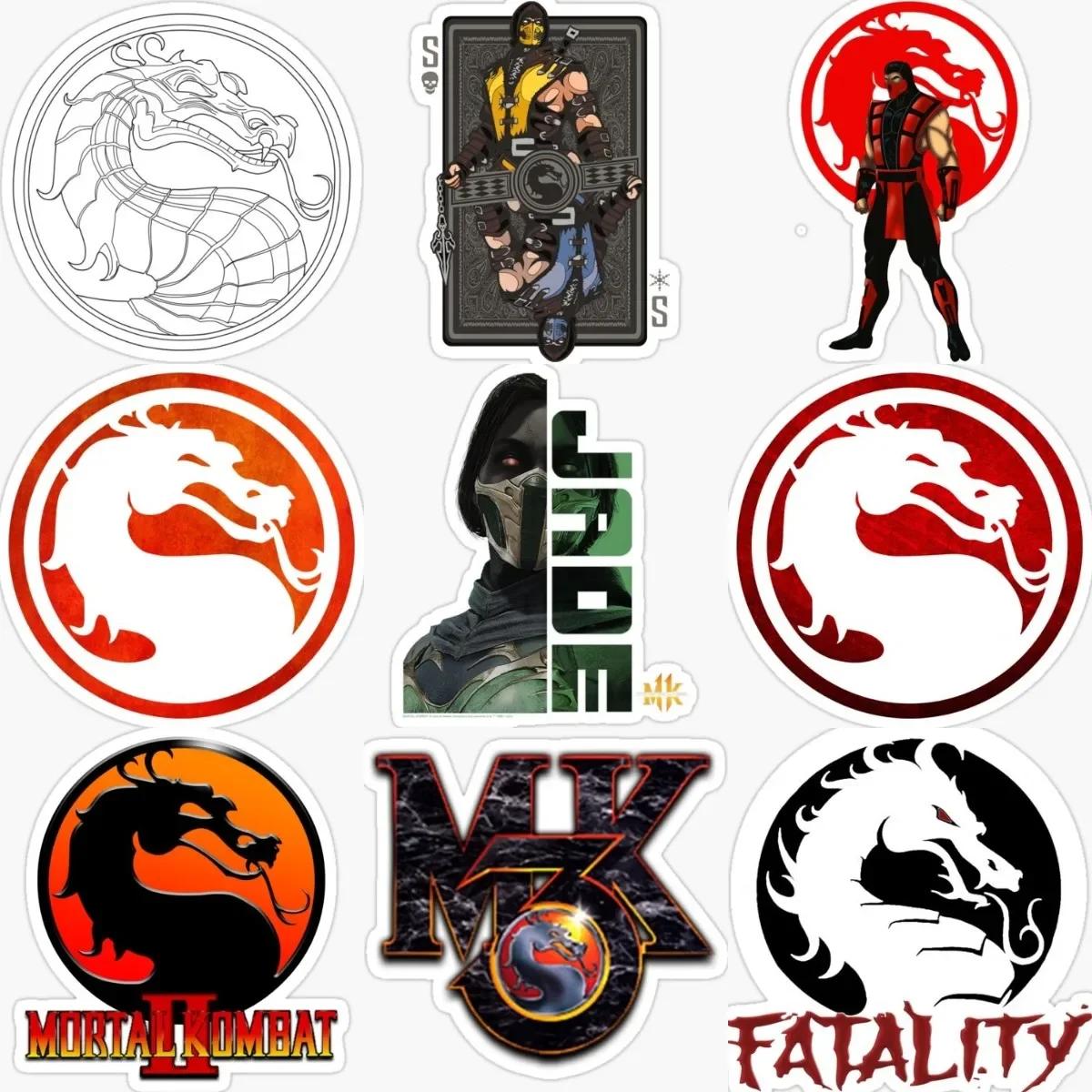 Mortal Kombat Arcade Games Dragon Stickers Motorcycle Laptop Truck Bicycle Wall Car Window Bumper Vinyl Badge Decorative Decal
Mortal Kombat Arcade Games Dragon Stickers Motorcycle Laptop Truck Bicycle Wall Car Window Bumper Vinyl Badge Decorative Decal