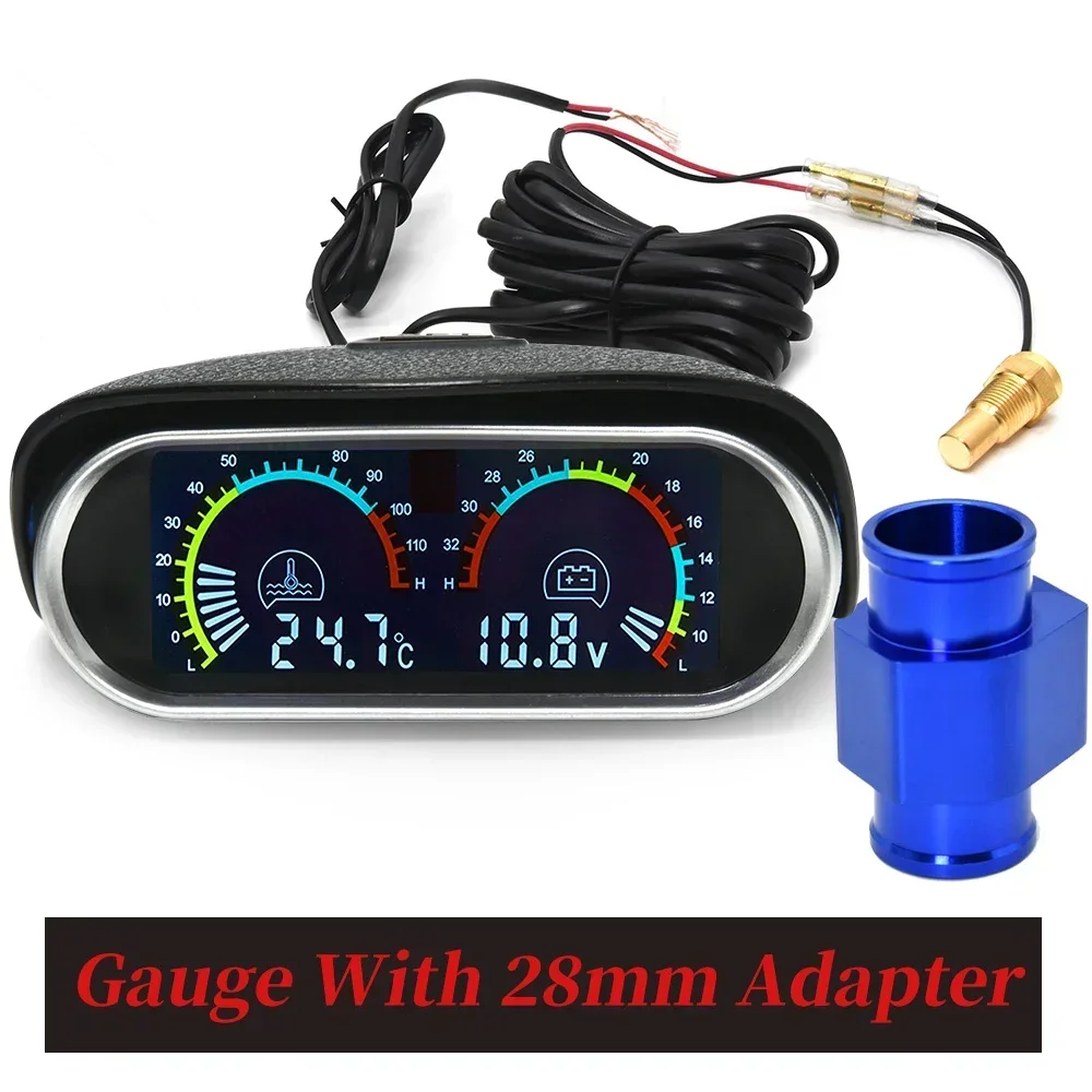 Auto Car Water Temp Gauge/Voltmeter For Cars 28 / 34MM Adapter 10MM Car Temperature Sensor NPT 1/8 Meter -10~110 Celsius 12V 24V
Auto Car Water Temp Gauge/Voltmeter For Cars 28 / 34MM Adapter 10MM Car Temperature Sensor NPT 1/8 Meter -10~110 Celsius 12V 24V