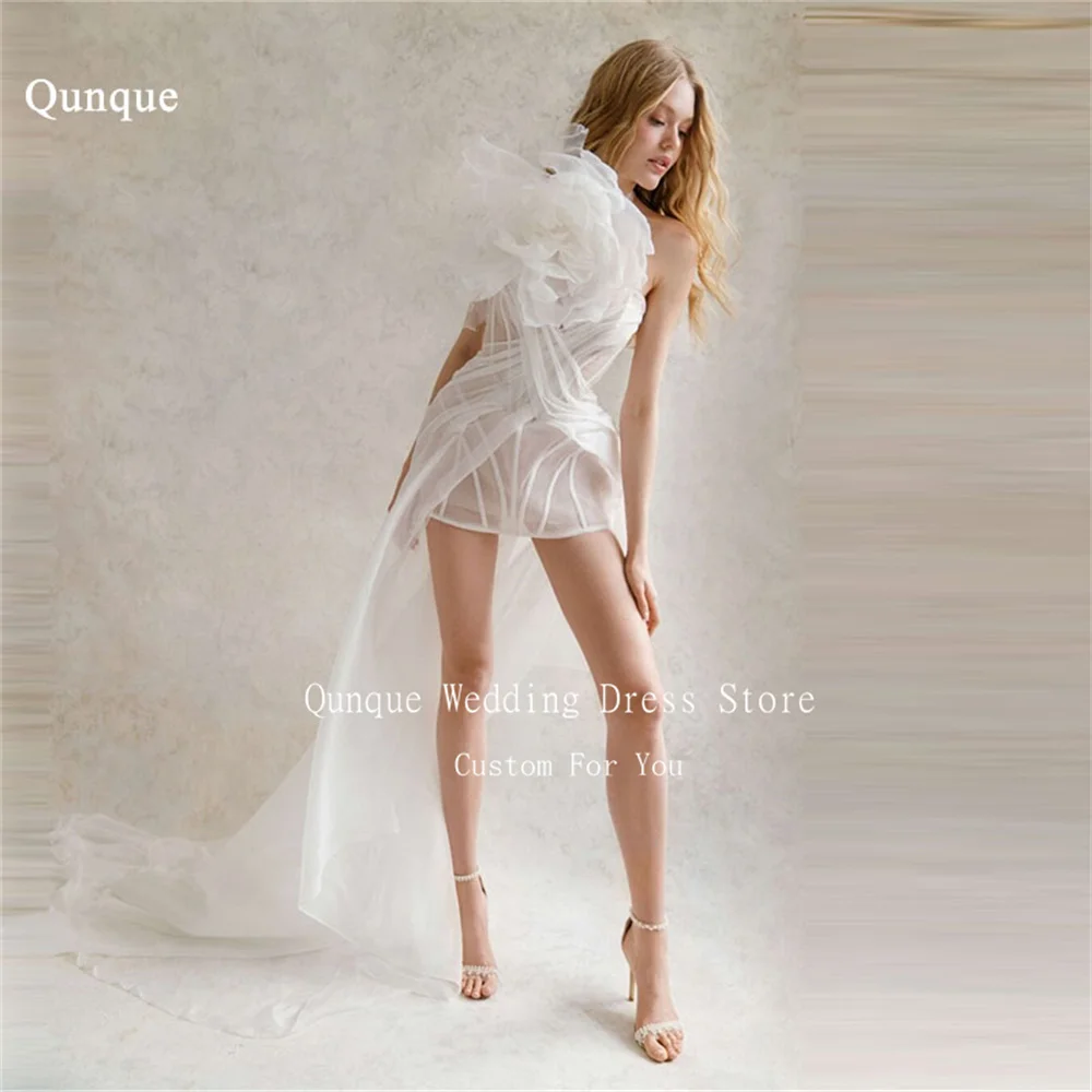 Qunque Sexy Organza Wedding Dresses Bride A Line Flowers Sleeveless Vestido De Novia Long Train Sweetheart Prom Dress Customized
Qunque Sexy Organza Wedding Dresses Bride A Line Flowers Sleeveless Vestido De Novia Long Train Sweetheart Prom Dress Customized