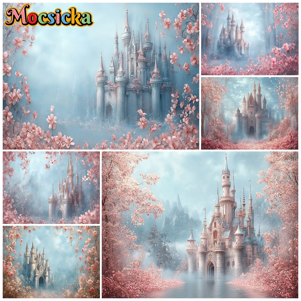 Mocsicka Photography Backdrop Pink Flower Castle Background Wedding Decorations Birthday Party Newborn Photo Shoot Studio Banner
Mocsicka Photography Backdrop Pink Flower Castle Background Wedding Decorations Birthday Party Newborn Photo Shoot Studio Banner