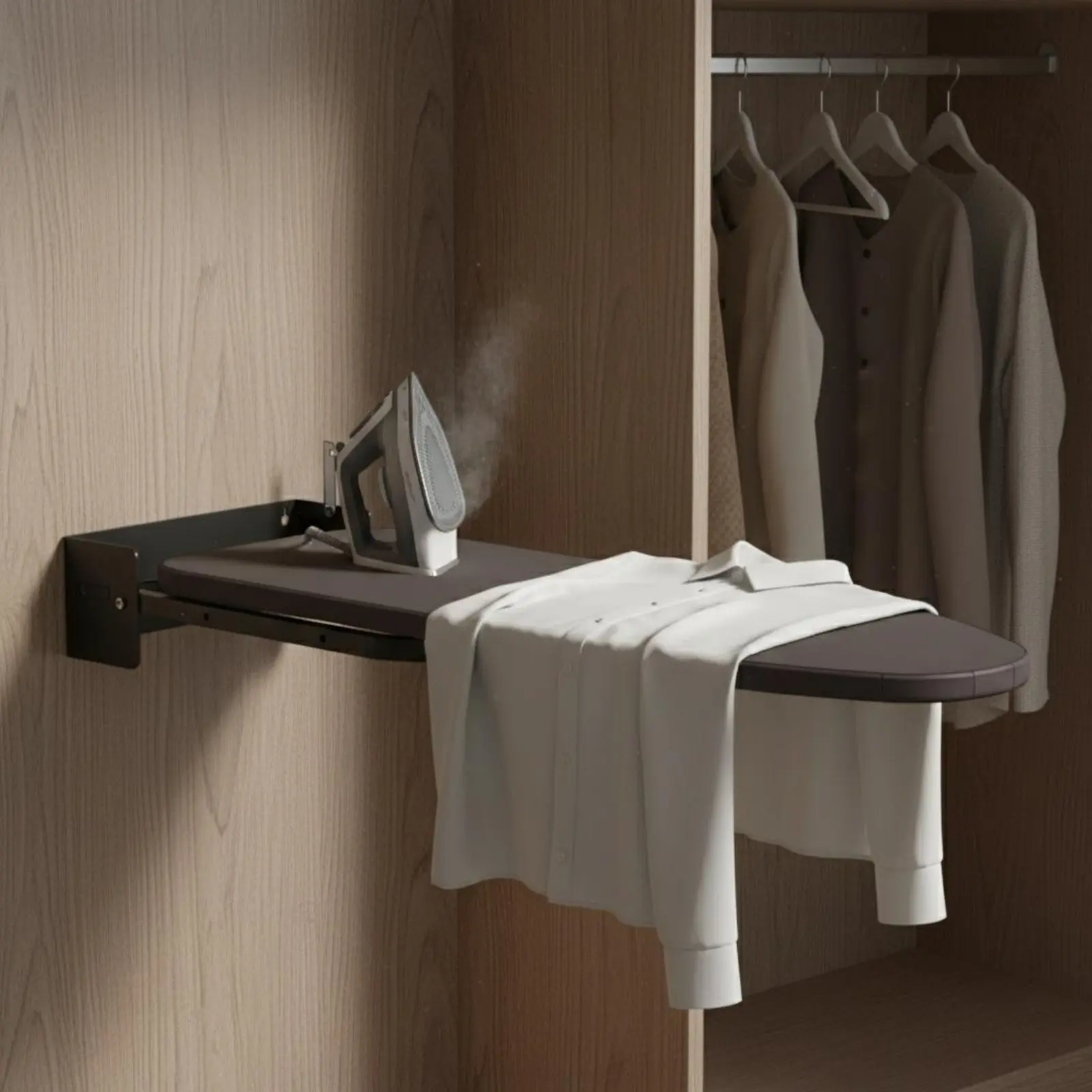 Wall Mounted Ironing Board Space Saving Wall Mount Ironing Board Home Utility Foldable Easy to Keep for Laundry Room
Wall Mounted Ironing Board Space Saving Wall Mount Ironing Board Home Utility Foldable Easy to Keep for Laundry Room