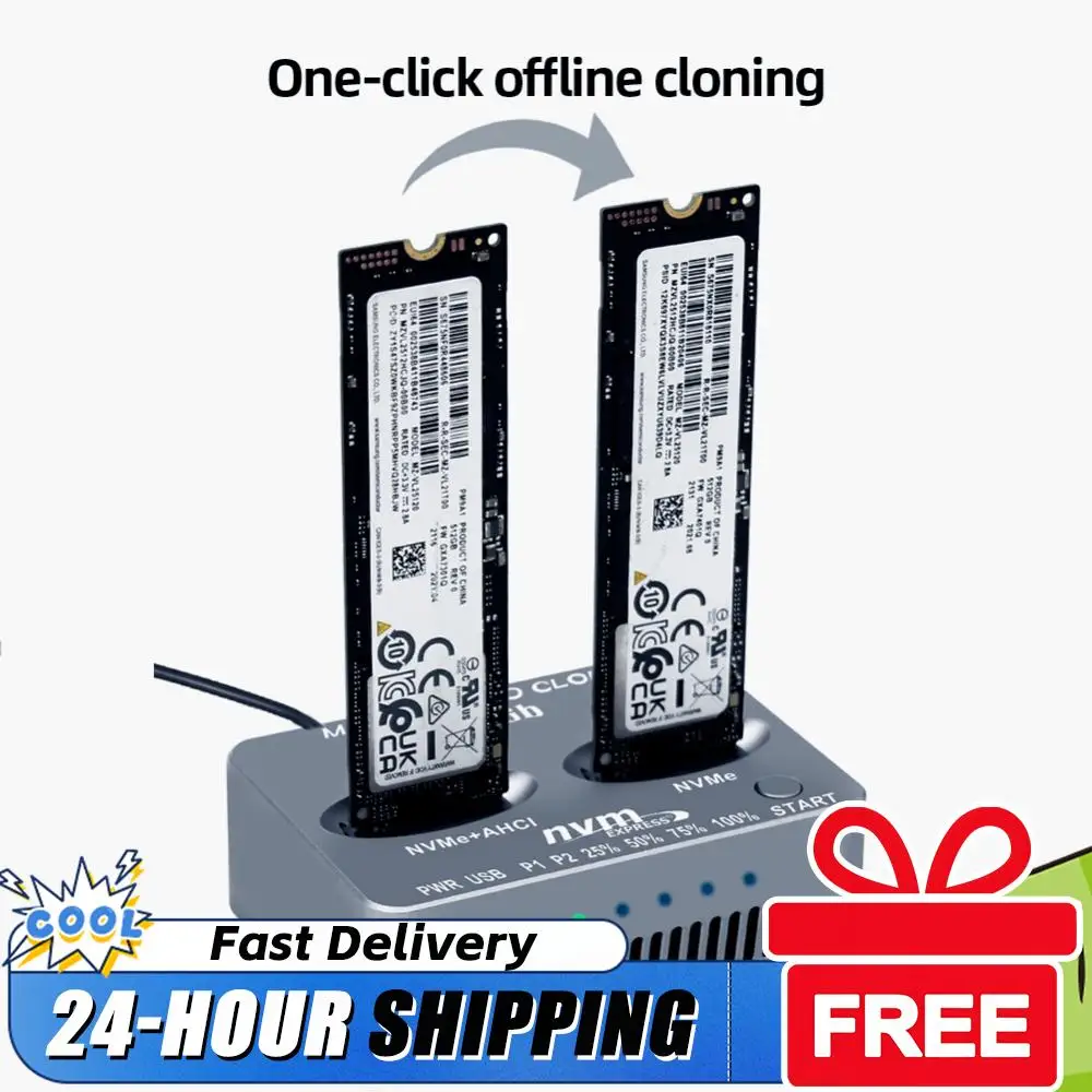 Внешний корпус для двух SSD M.2 NVMe с USB 3.2 Type-C, Gen2x2 20 Гбит/с, для M.2 SSD M/B M Key, M.3 NVMe, PCI-E
Внешний корпус для двух SSD M.2 NVMe с USB 3.2 Type-C, Gen2x2 20 Гбит/с, для M.2 SSD M/B M Key, M.3 NVMe, PCI-E