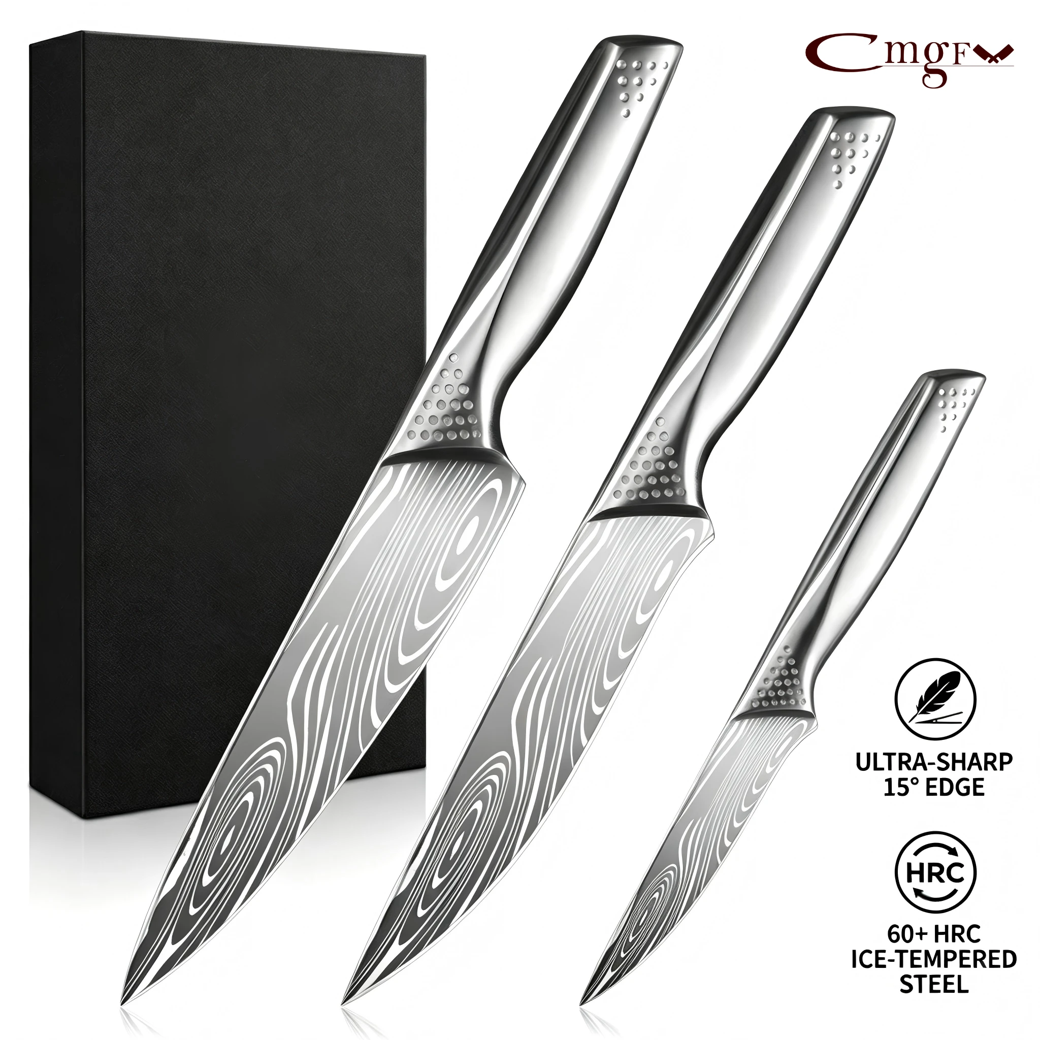 Stainless steel Kitchen knives Damascus textured Chef knife for Meat cleaver Vegetable slicer Butcher boning knife Cooking tools
Stainless steel Kitchen knives Damascus textured Chef knife for Meat cleaver Vegetable slicer Butcher boning knife Cooking tools