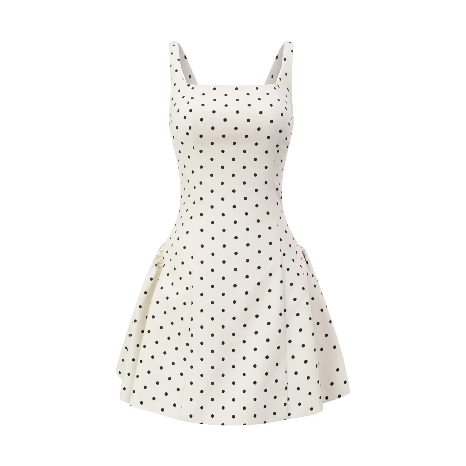 Polka Dot Square Collar Camisole Dress for Women's Spring and Summer New Style French Waist Cinching Slimming A-Line Dress
Polka Dot Square Collar Camisole Dress for Women's Spring and Summer New Style French Waist Cinching Slimming A-Line Dress