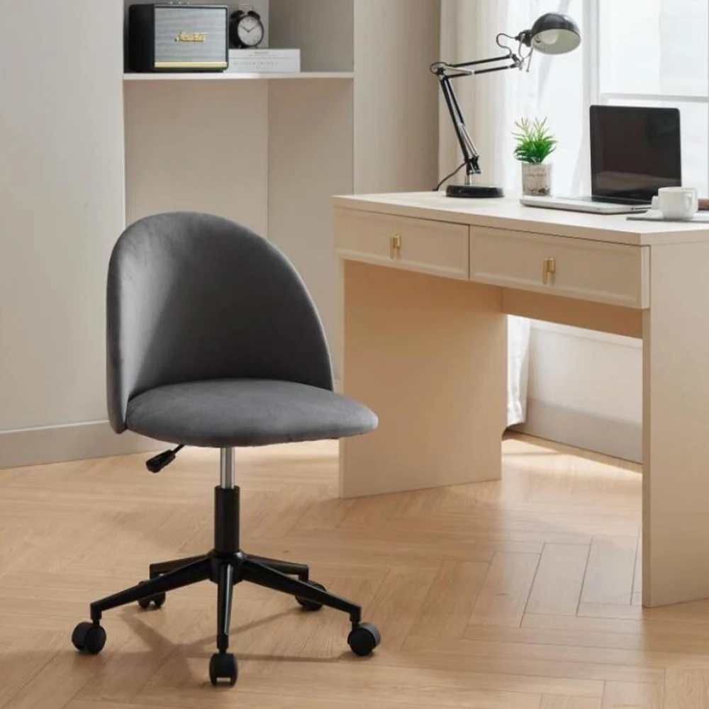 Velvet Fabric Office Chair Desk Chair, Mid-Back Adjustable Swivel Computer Chair, Modern Upholstered Desk Chair with Wheels
Velvet Fabric Office Chair Desk Chair, Mid-Back Adjustable Swivel Computer Chair, Modern Upholstered Desk Chair with Wheels