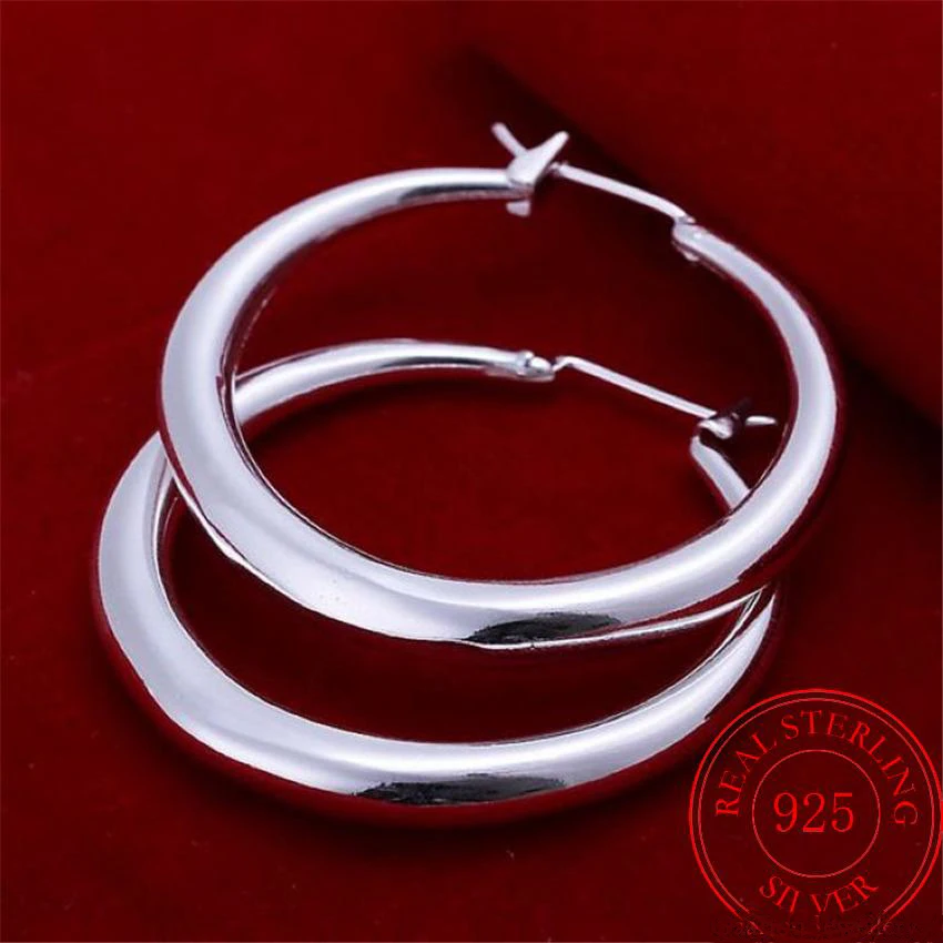 925 Sterling Silver 33mm Big Circle Round Hoop Earring For Women Unusual Earrings 2022 Trend Christmas Jewelry
925 Sterling Silver 33mm Big Circle Round Hoop Earring For Women Unusual Earrings 2022 Trend Christmas Jewelry