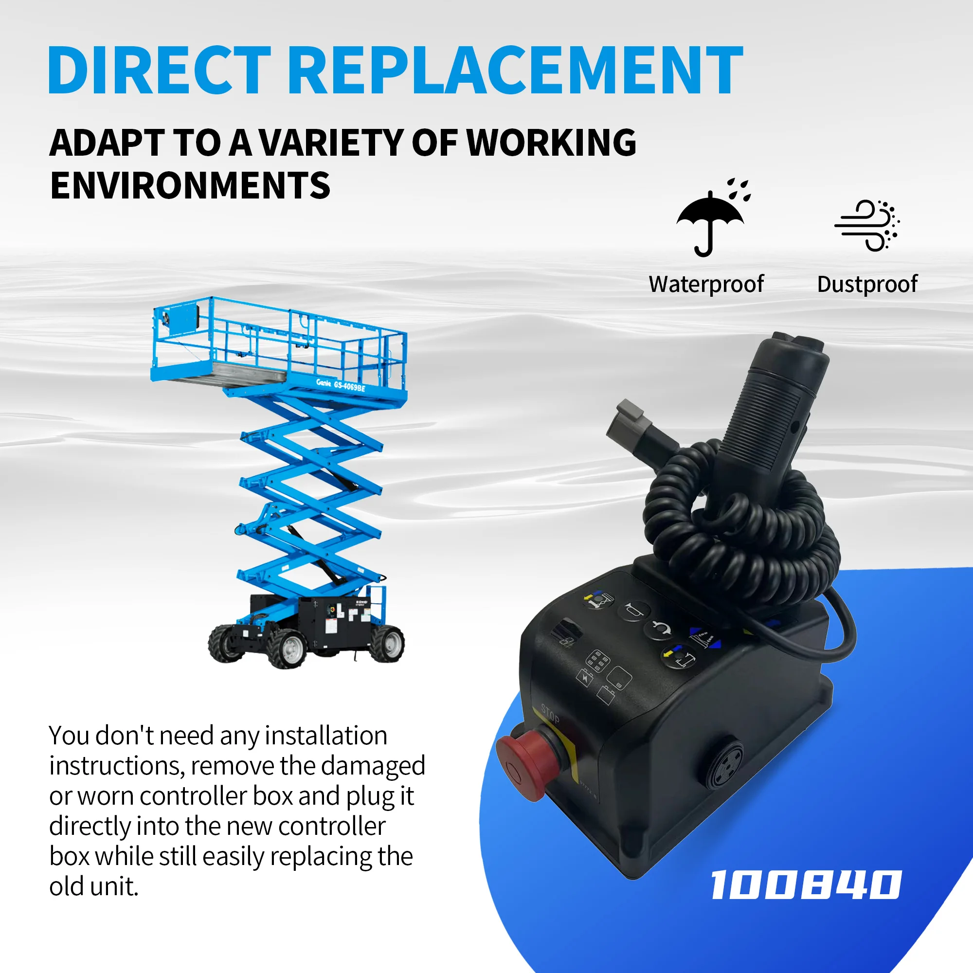 Control Box 100840 100840GT for Genie Scissor Lift Gen 5 GR-12 GR-15 GR-20 GS-1530 GS-1930
Control Box 100840 100840GT for Genie Scissor Lift Gen 5 GR-12 GR-15 GR-20 GS-1530 GS-1930