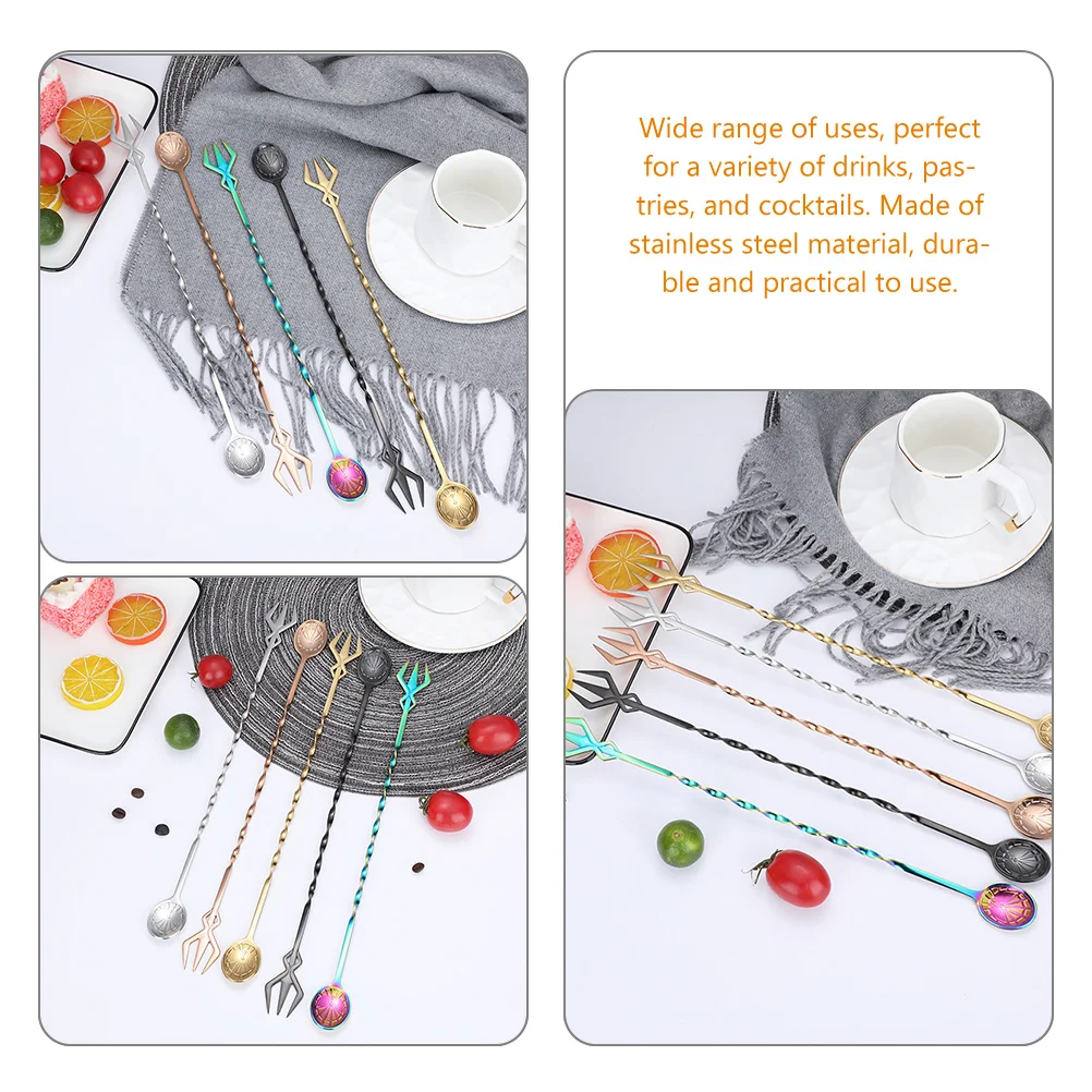 3 Pcs Cocktail Stainless Steel Bar Mixing Spoons for Drinks Stirring Sticks Spiral Cocktails
3 Pcs Cocktail Stainless Steel Bar Mixing Spoons for Drinks Stirring Sticks Spiral Cocktails