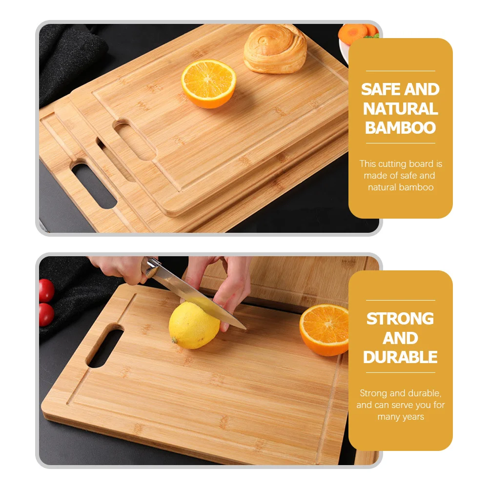 Household Bamboo Cutting Board Fruit Chopping Board Multipurpose Kitchen Tool Non-Cracking Kitchen Gadget 
Household Bamboo Cutting Board Fruit Chopping Board Multipurpose Kitchen Tool Non-Cracking Kitchen Gadget