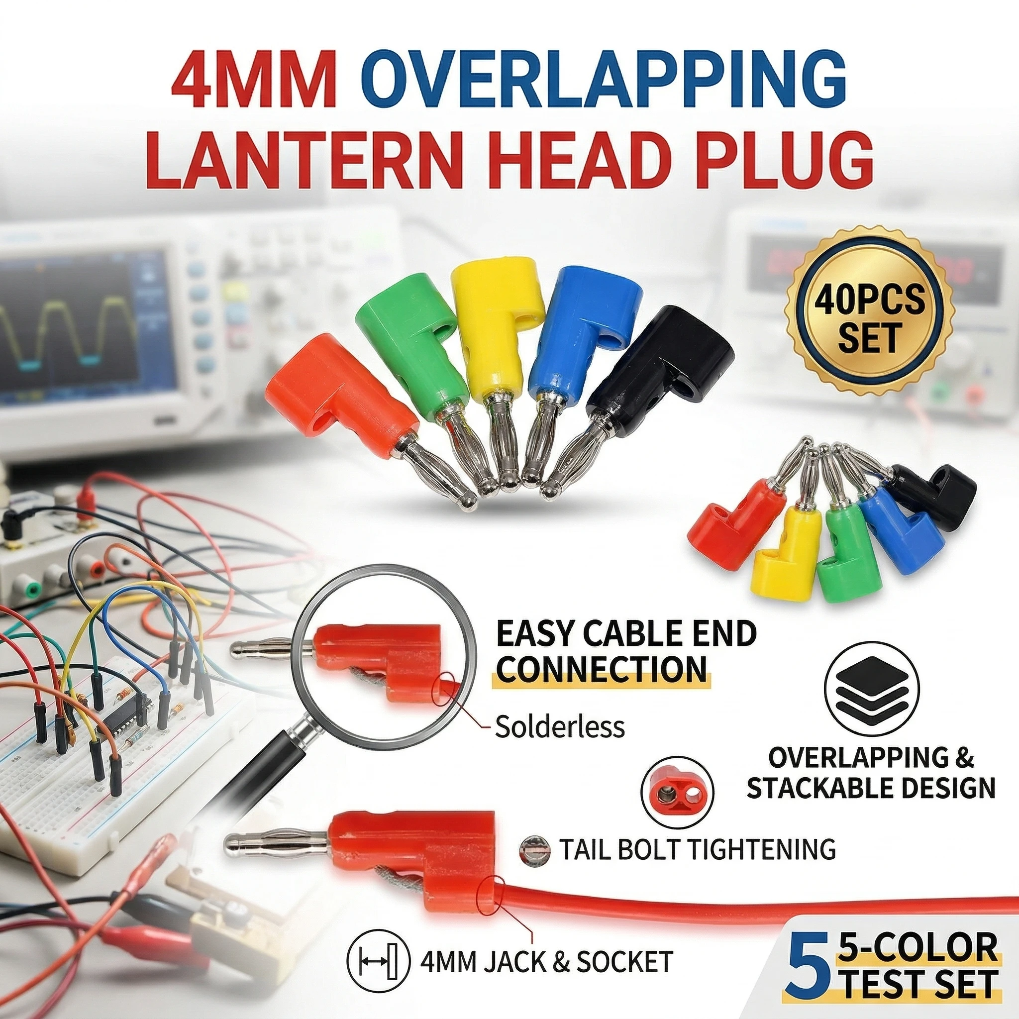 40pcs 4mm L shape Banana Jack Plug Socket - Adaptor Electrical Connecting bending for Binding Post Test Terminal Connector
40pcs 4mm L shape Banana Jack Plug Socket - Adaptor Electrical Connecting bending for Binding Post Test Terminal Connector