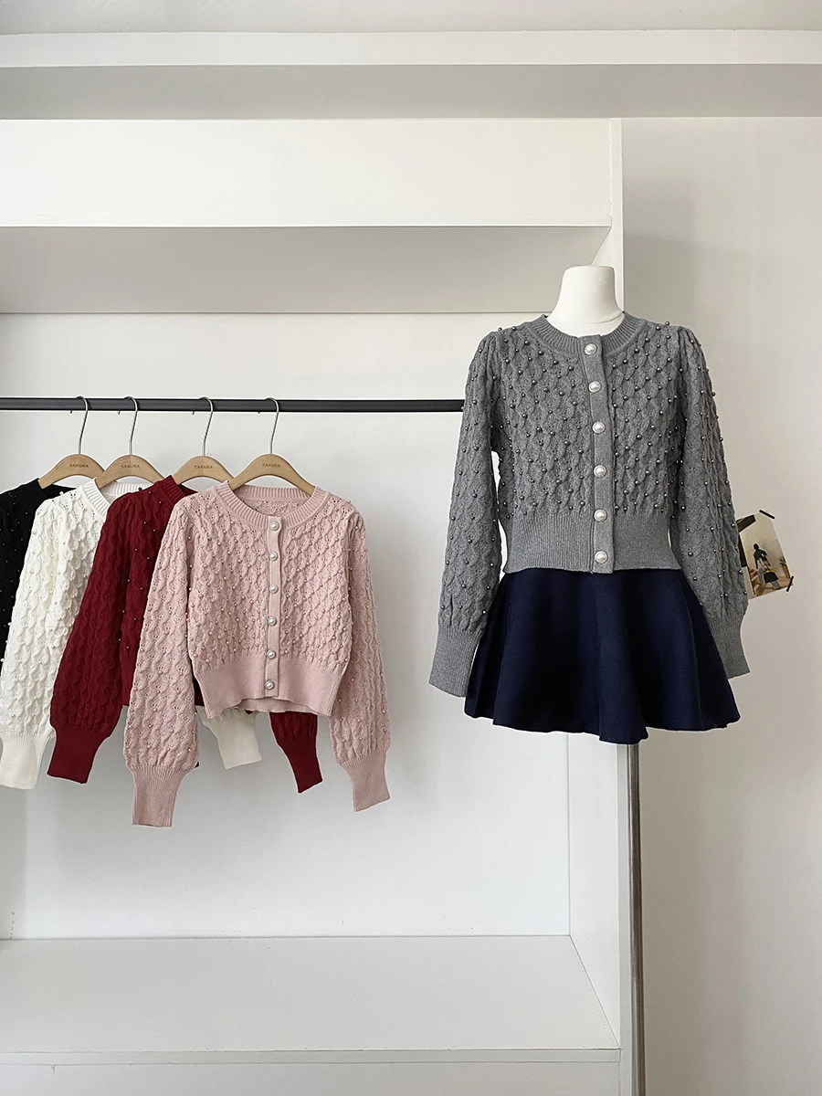 Fashionable Heavy Embellished round Neck Knitted Open Cardigan Spring 2026 Women's Stylish Top Quality Polyester Fiber
Fashionable Heavy Embellished round Neck Knitted Open Cardigan Spring 2026 Women's Stylish Top Quality Polyester Fiber
