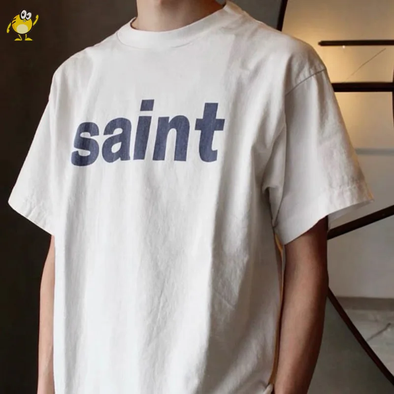 High Street Summer Top Tee Saint Short Sleeve Tops Tee 1:1 Retro Men Woman Best Quality Oversize Fashion Casual Tee
High Street Summer Top Tee Saint Short Sleeve Tops Tee 1:1 Retro Men Woman Best Quality Oversize Fashion Casual Tee