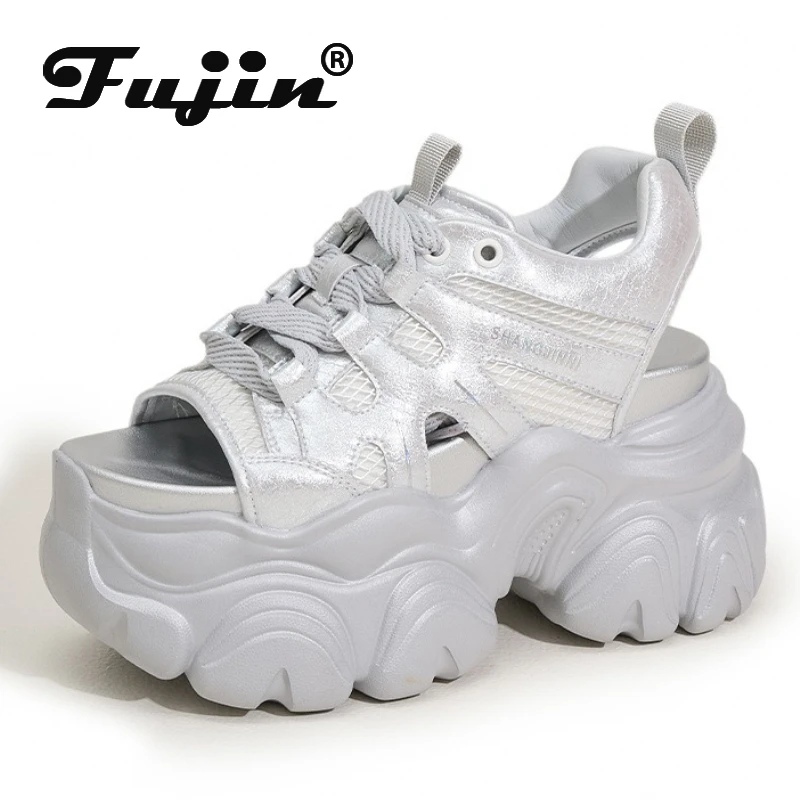 Fujin 10cm Synthetic Microfiber Leather Hollow Flats Chunky Sneakers Peep Toe High Brand Platform Wedge Women Sandals Shoes
Fujin 10cm Synthetic Microfiber Leather Hollow Flats Chunky Sneakers Peep Toe High Brand Platform Wedge Women Sandals Shoes