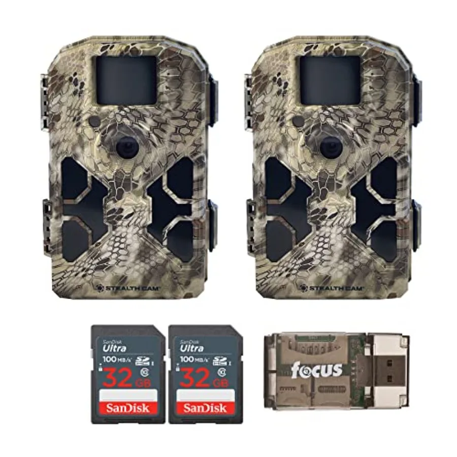 Trail cameras bundle for outdoor wildlife monitoring: 24MP G42NG models with no-glow flash, 100-ft IR range, Kryptek camo finis
Trail cameras bundle for outdoor wildlife monitoring: 24MP G42NG models with no-glow flash, 100-ft IR range, Kryptek camo finis