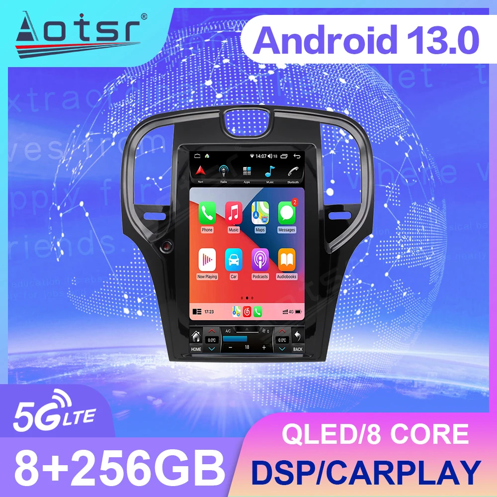 13.3“ T-Style Screen Android 13 Car Radio For Chrysler 300C 2013 2014 2015 2016 2017 2018 2019 Multimedia Carplay GPS Navigation
13.3“ T-Style Screen Android 13 Car Radio For Chrysler 300C 2013 2014 2015 2016 2017 2018 2019 Multimedia Carplay GPS Navigation