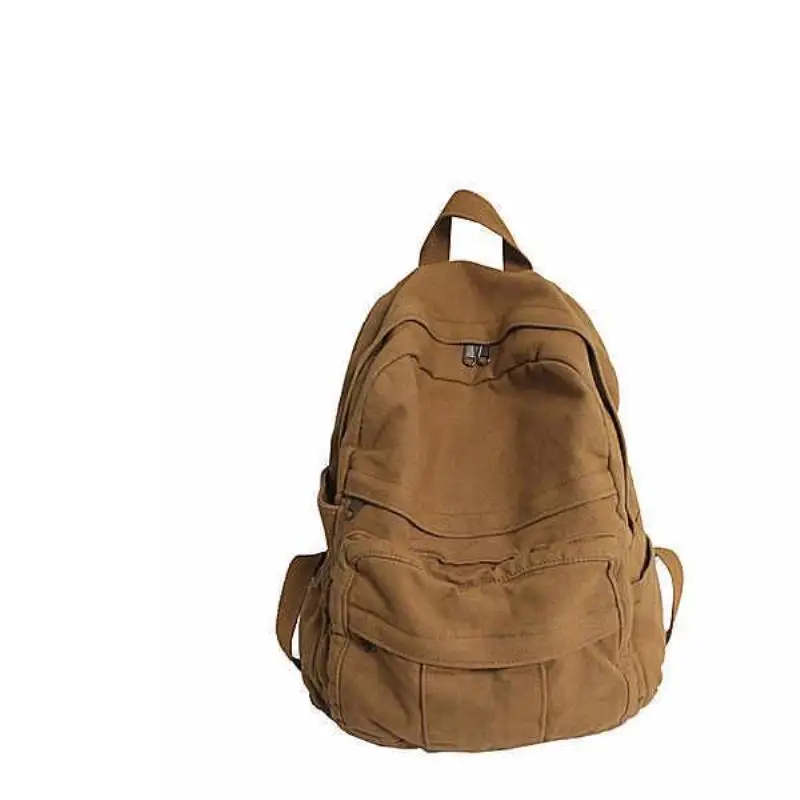 Large Capacity Pure Color Versatile Canvas Backpack for Women Student Backpack Washed Double Shoulder Bag Polyester
Large Capacity Pure Color Versatile Canvas Backpack for Women Student Backpack Washed Double Shoulder Bag Polyester