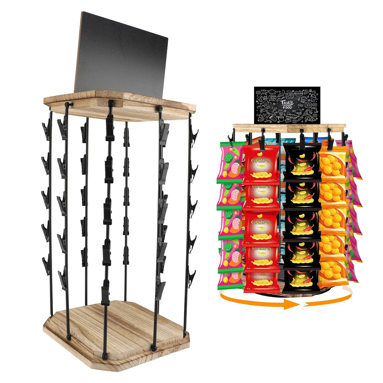 Chip Rack Display Stand Wooden Snack Hanging Strips Store Hang Snacks Display Hanger For Office Desk Countertop Party
Chip Rack Display Stand Wooden Snack Hanging Strips Store Hang Snacks Display Hanger For Office Desk Countertop Party