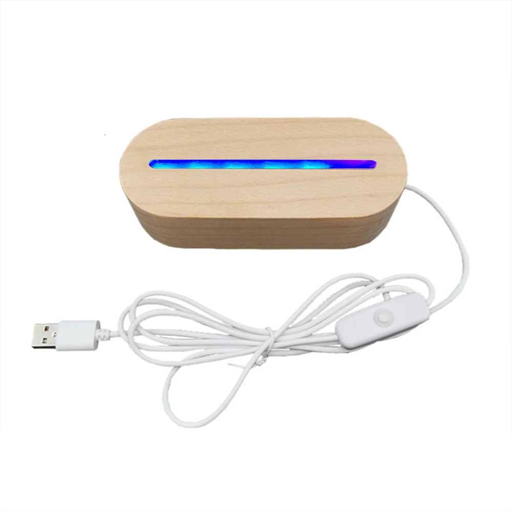 Wood Light Base USB Rechargeable Colorful 5LED 3D Night Light Base Crystal Light Base for Bedroom Home Decor Art Ornament New
Wood Light Base USB Rechargeable Colorful 5LED 3D Night Light Base Crystal Light Base for Bedroom Home Decor Art Ornament New