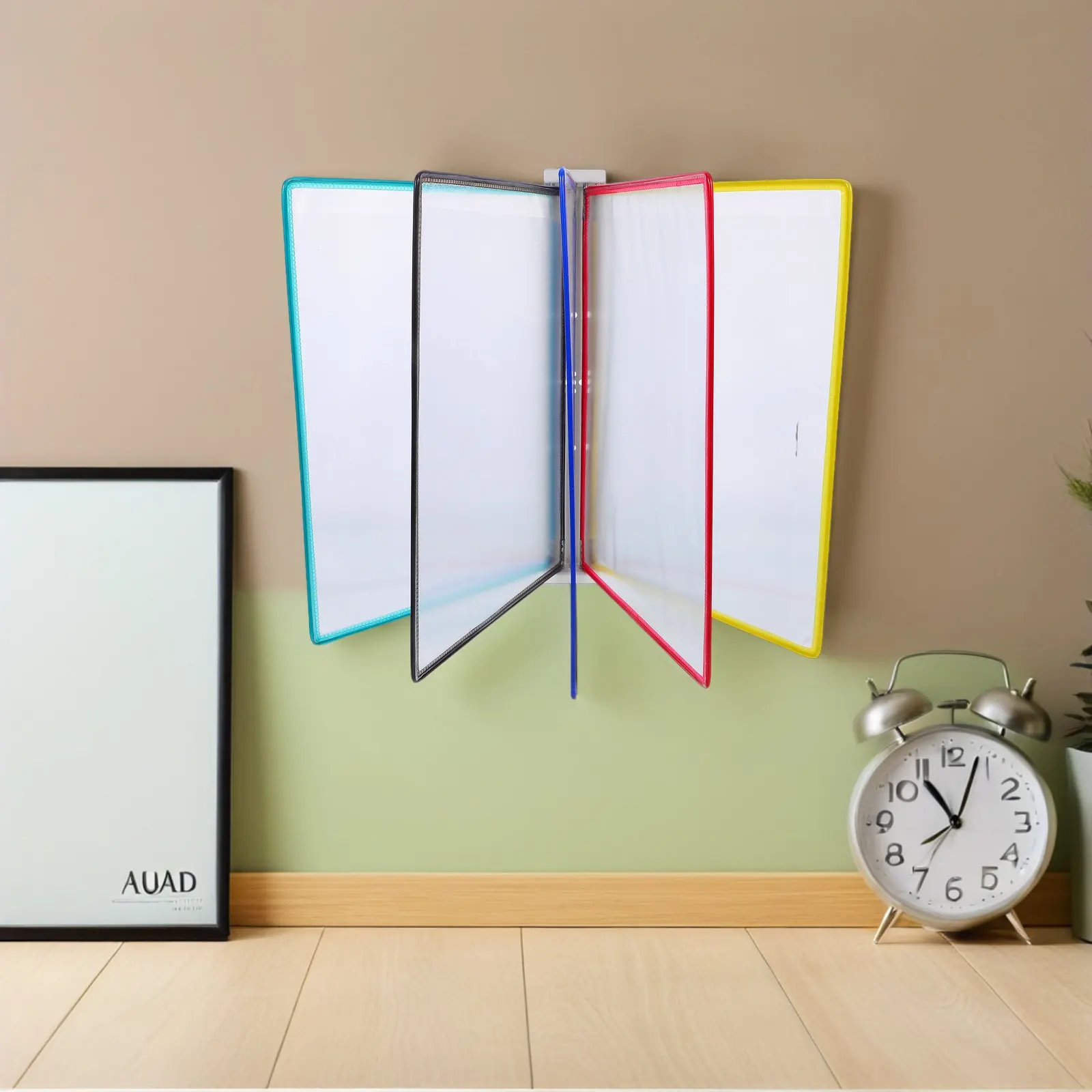Wall Mounted A4 File Folder Holder 5-Page Flip Document Rack Magazine Display Organizer for Office Classroom Public Spaces
Wall Mounted A4 File Folder Holder 5-Page Flip Document Rack Magazine Display Organizer for Office Classroom Public Spaces