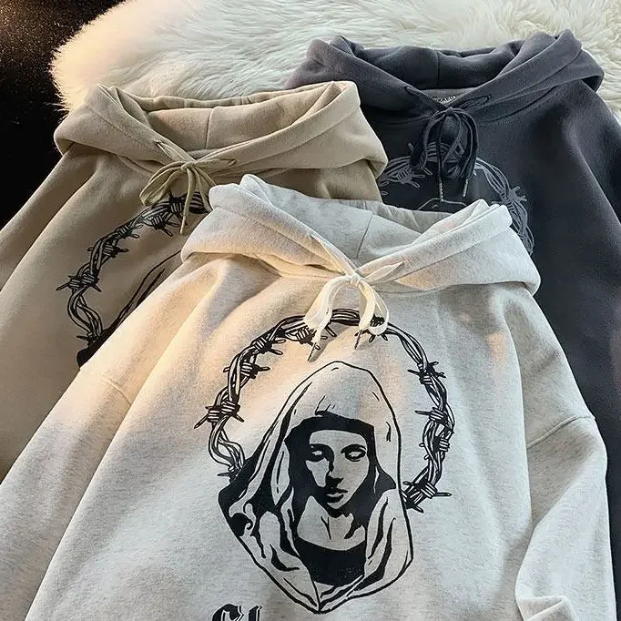 American Loose Hooded Sweatshirt for Men and Women Casual Long Sleeved Jacket Couple Top American Minimalist y2k clothing
American Loose Hooded Sweatshirt for Men and Women Casual Long Sleeved Jacket Couple Top American Minimalist y2k clothing