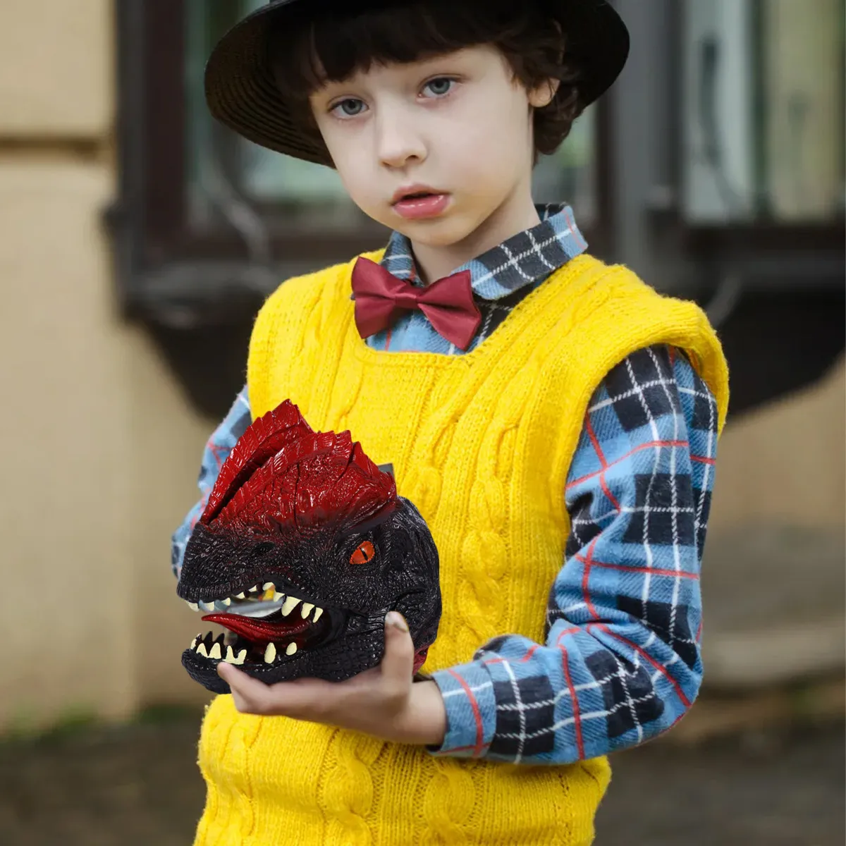 1Pcs Dinosaur Hand Puppet Head Lifelike Articulated Jaw Role Play Finger Puppet for Kids Safe Eco-Friendly Material
1Pcs Dinosaur Hand Puppet Head Lifelike Articulated Jaw Role Play Finger Puppet for Kids Safe Eco-Friendly Material