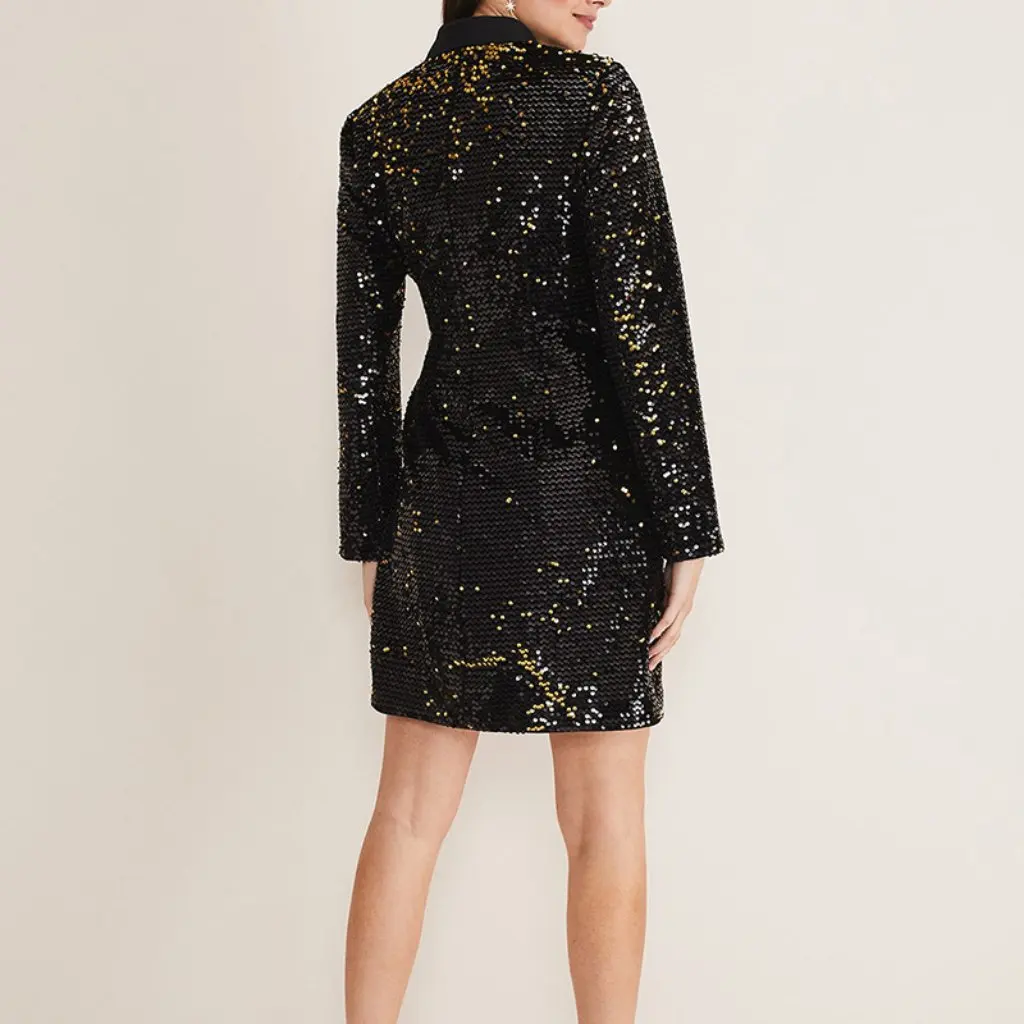 New European And American Style Women's Fashion Skirt Sexy Shiny Long-Sleeved Slim Waist Independent Station Wish
New European And American Style Women's Fashion Skirt Sexy Shiny Long-Sleeved Slim Waist Independent Station Wish