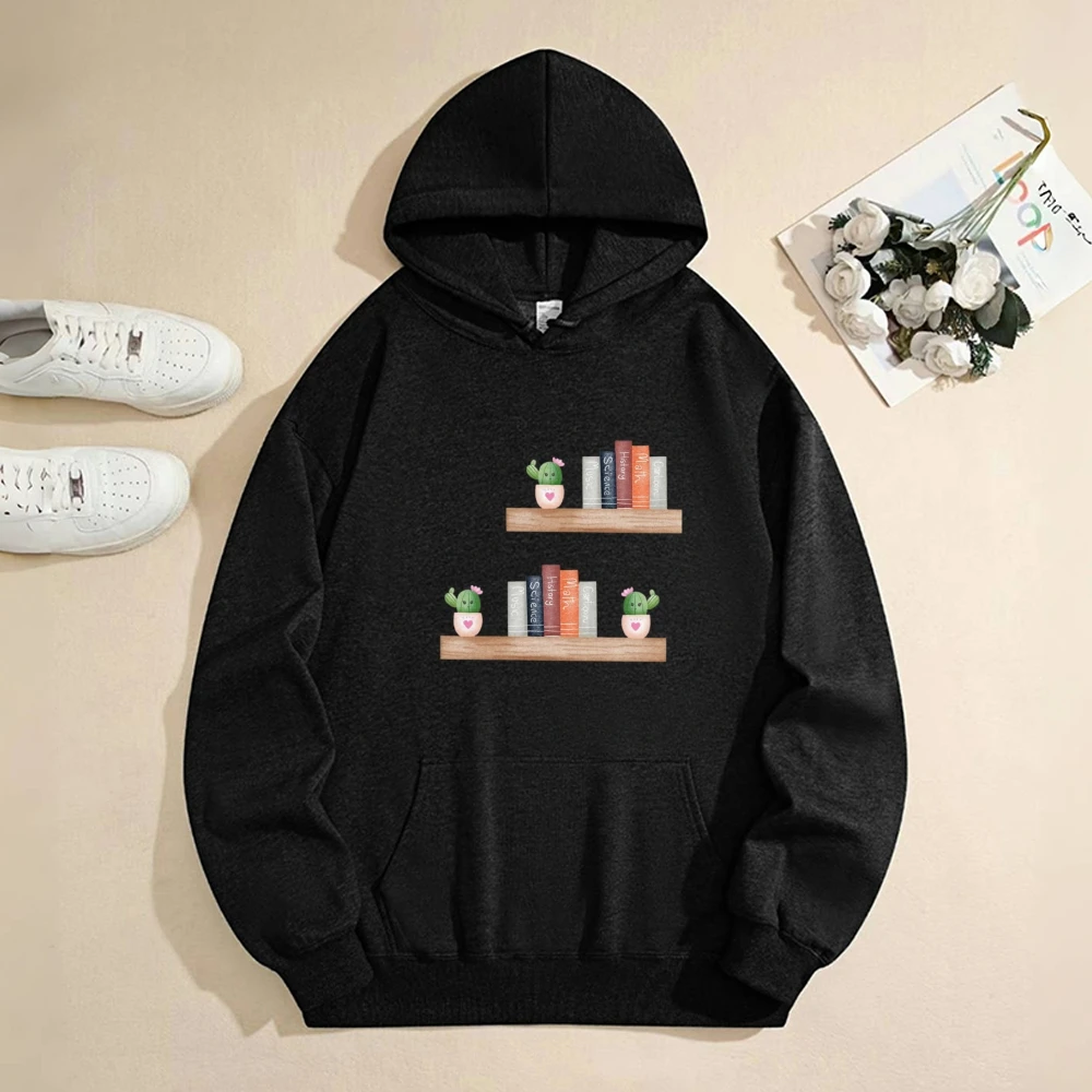 Casual Fashion Hoodie Washed Comfortable Hoodie Decorated With Bookshelf Illustration Trendy Streetwear Fit For Outings
Casual Fashion Hoodie Washed Comfortable Hoodie Decorated With Bookshelf Illustration Trendy Streetwear Fit For Outings