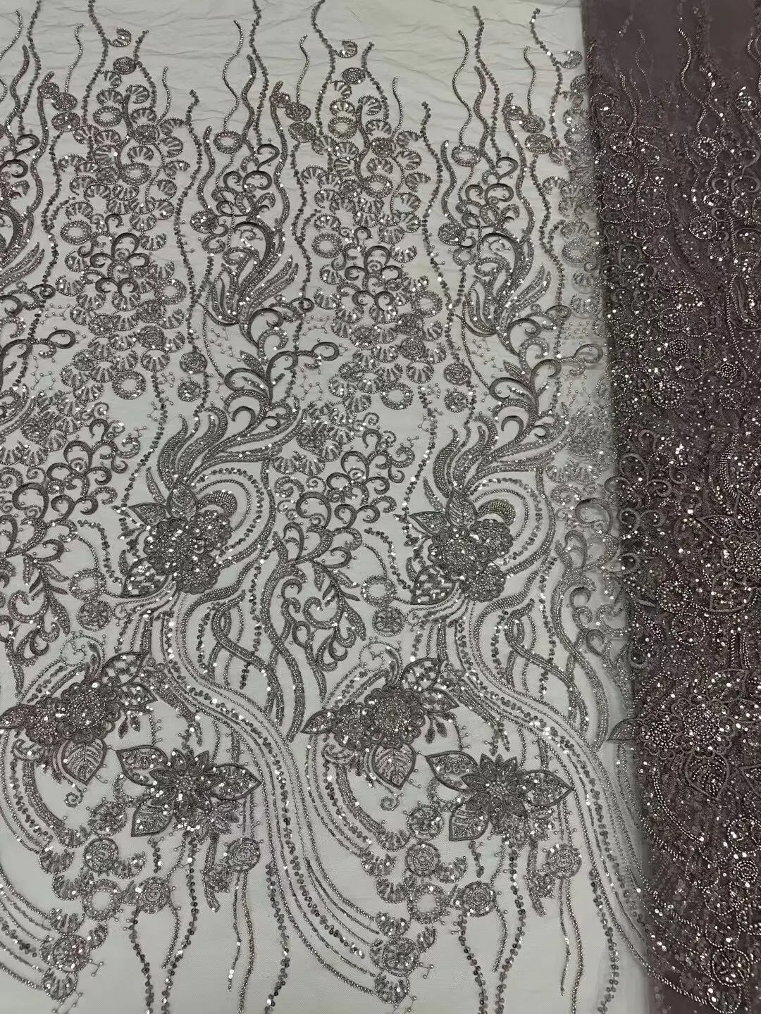 Beads Mesh Fabric with sequins SYJ-1216569 Nigeria High Quality Lace Tulle Fabric For Wedding Bride Dress
Beads Mesh Fabric with sequins SYJ-1216569 Nigeria High Quality Lace Tulle Fabric For Wedding Bride Dress