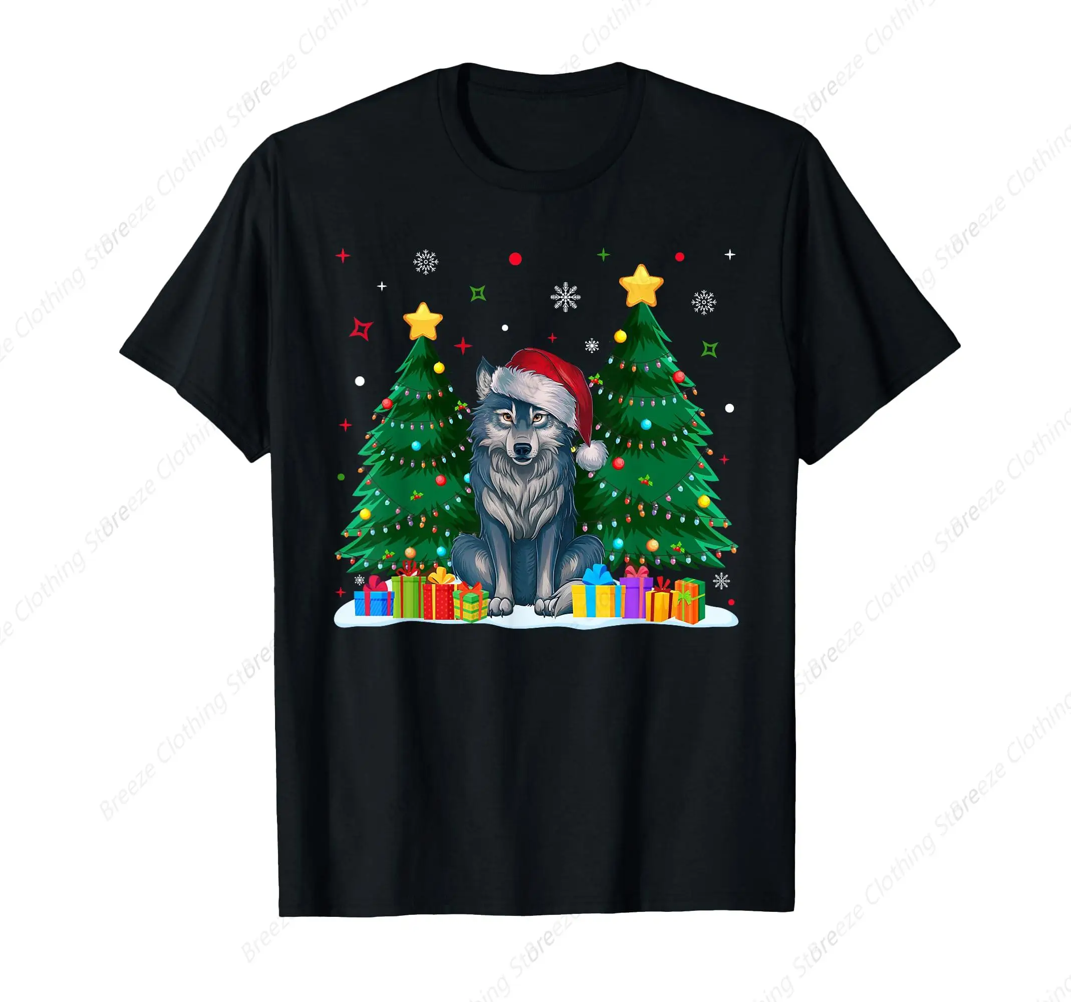 Funny Animal Lovers Wolf Santa Hat Ugly Christmas Sweater T-Shirt
Funny Animal Lovers Wolf Santa Hat Ugly Christmas Sweater T-Shirt