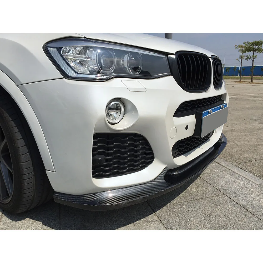 Carbon Fiber Front Lip Bumper Chin Rear Diffuser Accessories for BMW X3 F25 M Sport 2014-2017 FRP Black Car Body Kits
Carbon Fiber Front Lip Bumper Chin Rear Diffuser Accessories for BMW X3 F25 M Sport 2014-2017 FRP Black Car Body Kits