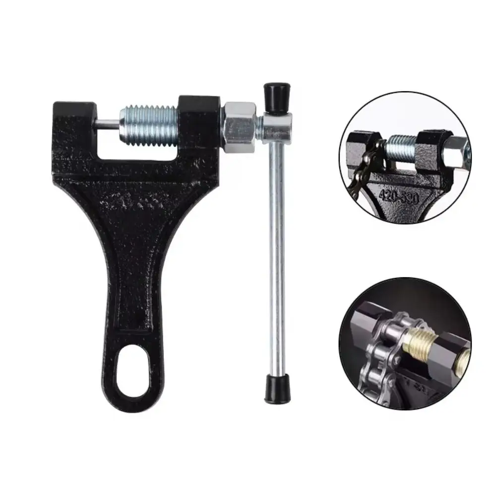 Black Bicycle Chain Breaker Carbon Steel Durable Chain Pin Splitter Universal Portable Bike Chain Device Motorcycle Accessories
Black Bicycle Chain Breaker Carbon Steel Durable Chain Pin Splitter Universal Portable Bike Chain Device Motorcycle Accessories