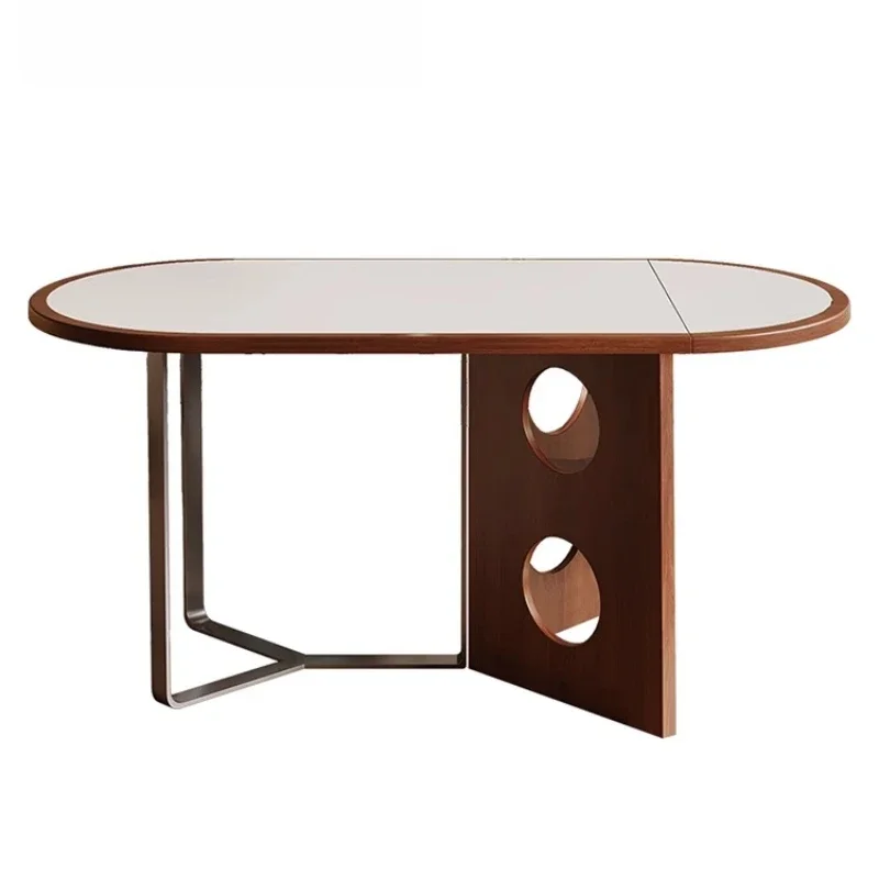 Medieval rock slab dining table and chairs 2024 new household small apartment retractable against the wall folding dining table
Medieval rock slab dining table and chairs 2024 new household small apartment retractable against the wall folding dining table