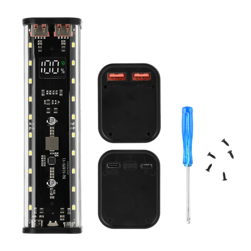 DIY 18650 Battery Storage Box 8 Cells Fast Charging Mobile Power Kits No Soldering Rechargeable Battery Case
DIY 18650 Battery Storage Box 8 Cells Fast Charging Mobile Power Kits No Soldering Rechargeable Battery Case