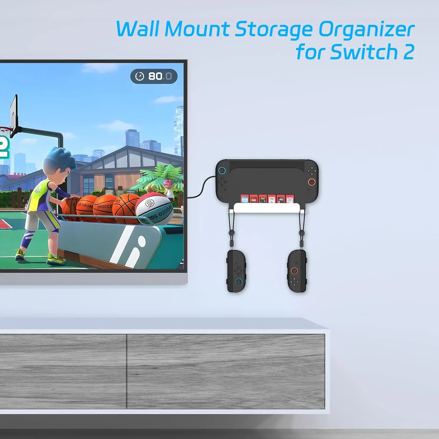 Wall Mount Bracket for Nintendo Switch 2 Console Game Card Slots 2 Joy-Con Holders Metal SpaceSaving for Switch/oled Accessories
Wall Mount Bracket for Nintendo Switch 2 Console Game Card Slots 2 Joy-Con Holders Metal SpaceSaving for Switch/oled Accessories