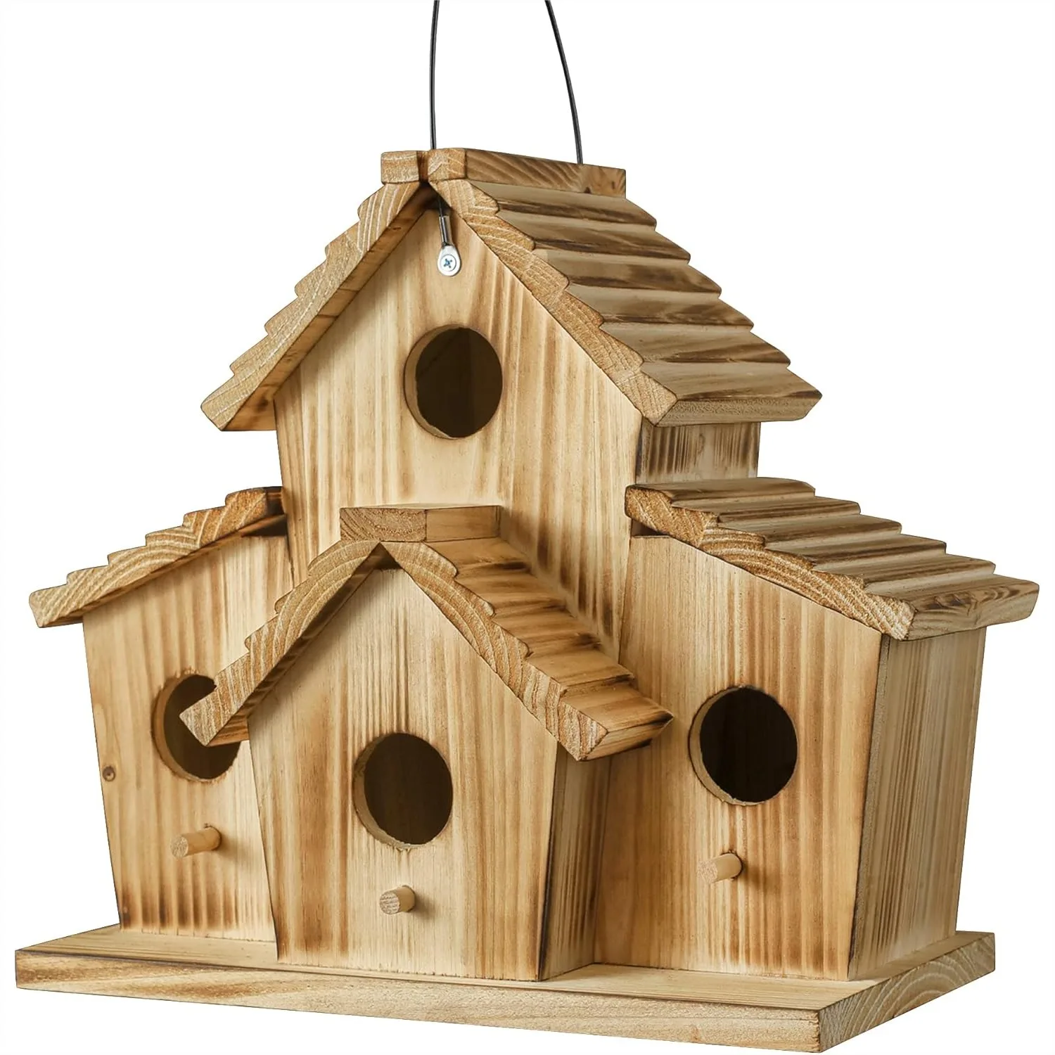 Bird House for Outside - Large Outdoor Birdhouse for 4 Bird Families - Durable Hanging Birdhouses for Garden Backyard Patio
Bird House for Outside - Large Outdoor Birdhouse for 4 Bird Families - Durable Hanging Birdhouses for Garden Backyard Patio