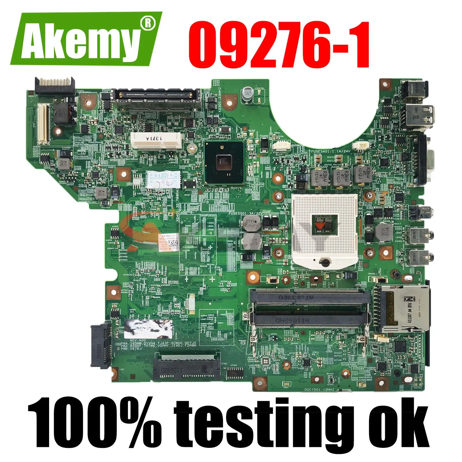 Материнская плата для ноутбука DELL Latitude E5410 09276-1, материнская плата CN-0D1VN4 0D1VN4 HM55 100%, проверка ОК
Материнская плата для ноутбука DELL Latitude E5410 09276-1, материнская плата CN-0D1VN4 0D1VN4 HM55 100%, проверка ОК