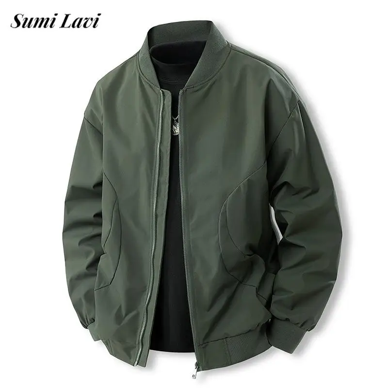 Streetwear Fashion Mens Outerwear Spring Autumn Casual Stand Collar Zip-up Jackets For Men Vintage Solid Color Loose Cardigans
Streetwear Fashion Mens Outerwear Spring Autumn Casual Stand Collar Zip-up Jackets For Men Vintage Solid Color Loose Cardigans