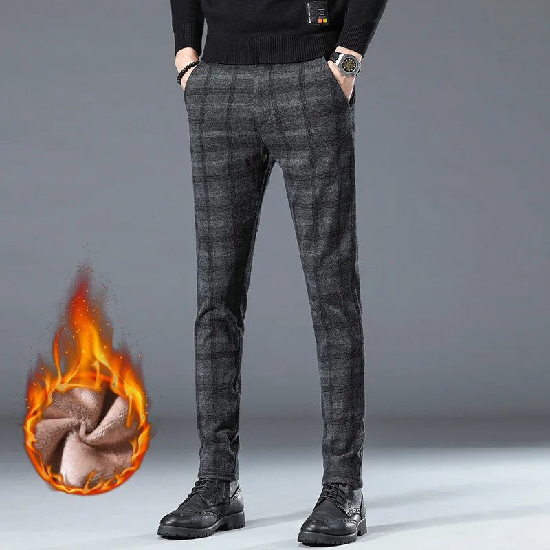 Men Suit Pants Plaid Slim Fit Stretch Small Feet Korean Style Business Casual Profession Workwear Fashion Luxury Trouser
Men Suit Pants Plaid Slim Fit Stretch Small Feet Korean Style Business Casual Profession Workwear Fashion Luxury Trouser