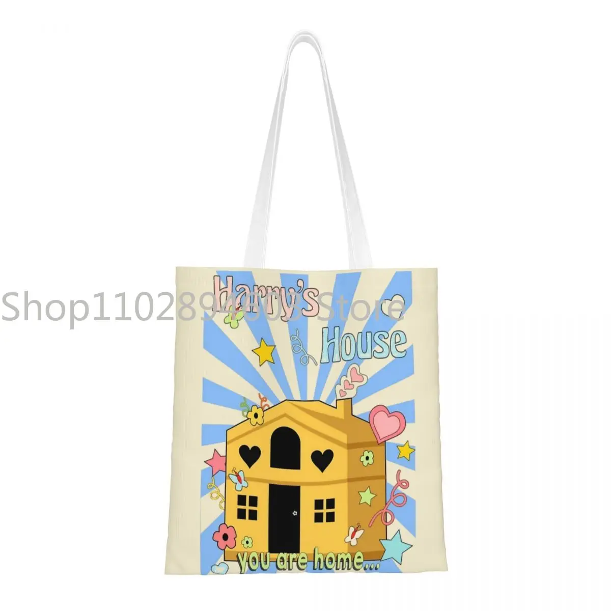 Unisex Harry's House Cartoon Cute Tote Bags Canvas Shopping Bag for Girl Handbags
Unisex Harry's House Cartoon Cute Tote Bags Canvas Shopping Bag for Girl Handbags